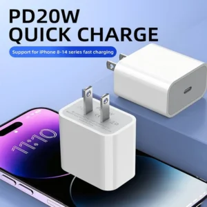 iPhone 20W Adapter with Type-C Lightning Cable