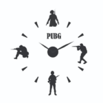 PUBG Wood Wall Clock