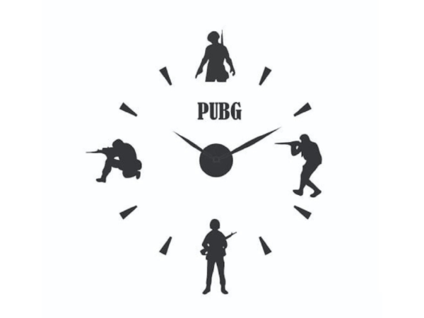 PUBG Wood Wall Clock