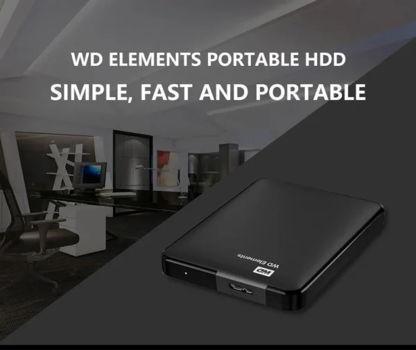 WD External Hard Drive – USB 3.0 High-Speed