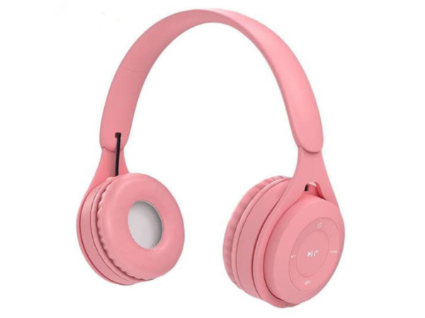 Sleek and Stylish Pink Forldable Headphone