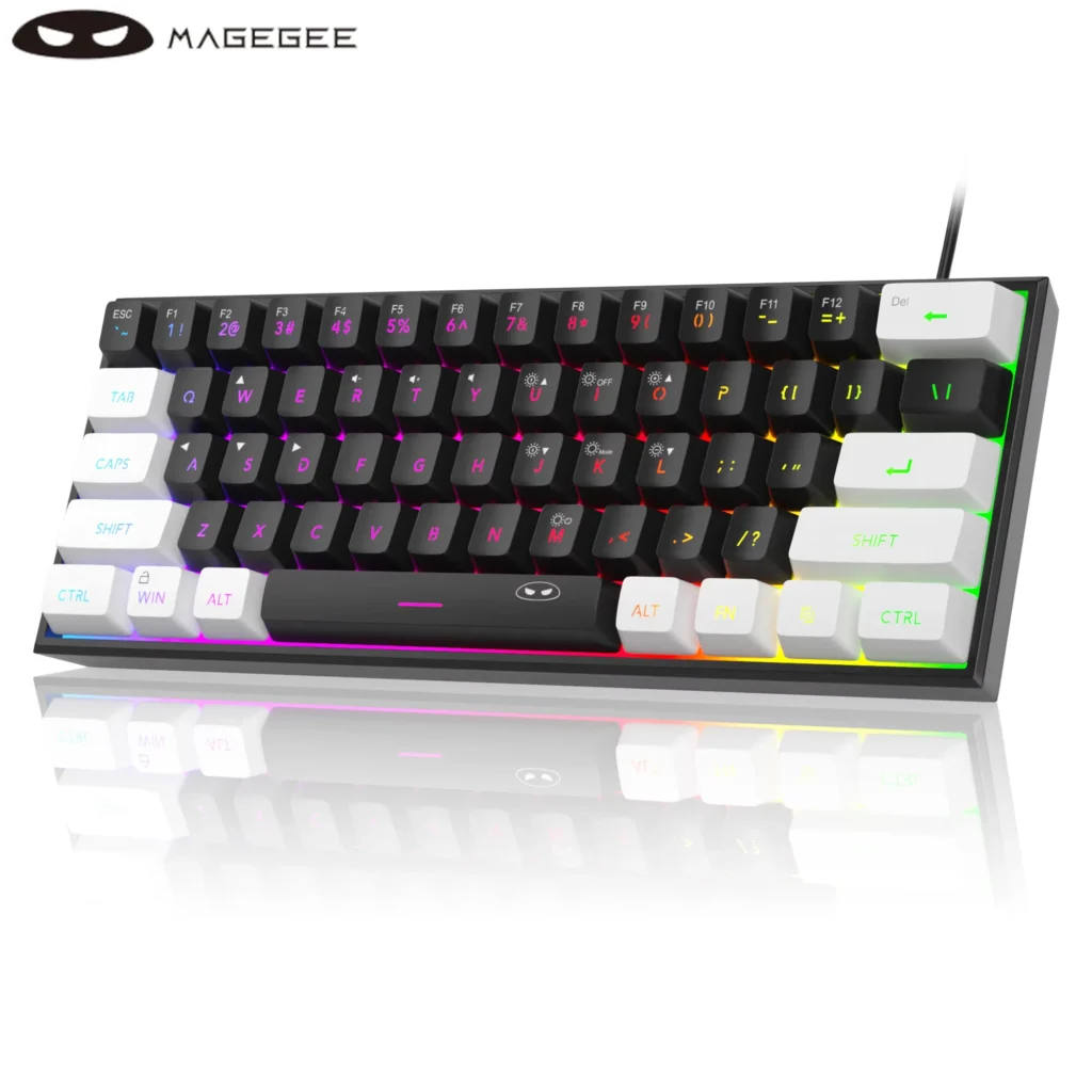 10 Best Budget Gaming Keyboards in Pakistan (2025) 3 MageGee TS91 60 Compact Wired Keyboard