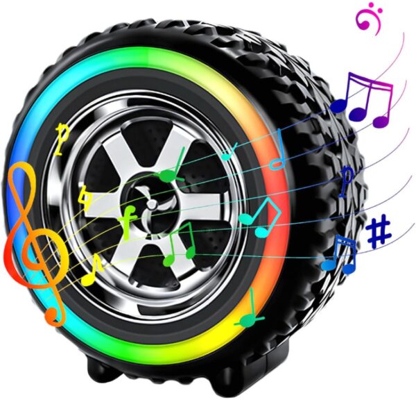 Portable Tyre Bluetooth Speaker with RGB Lights