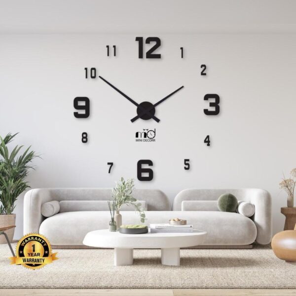 Wood Wall Clock – Modern Home Décor