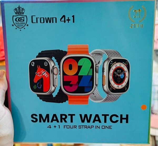 Crown 4+1 Smartwatch – Waterproof & Bluetooth Call