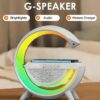 Smart LED Speaker with Wireless Charging – Multi-Function & Portable