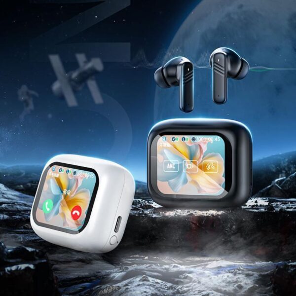 Waterproof Wireless Earbuds with LED Display