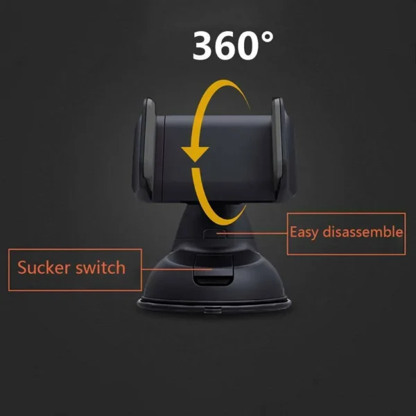 Universal 360° Car Phone Holder – Adjustable Mount