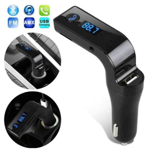 CARG7 Bluetooth FM Transmitter & USB Car Charger