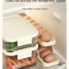 Double-Layer Egg Dispenser – Automatic Rolling Design