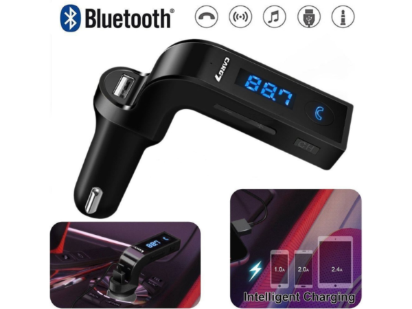 CARG7 Bluetooth FM Transmitter & USB Car Charger