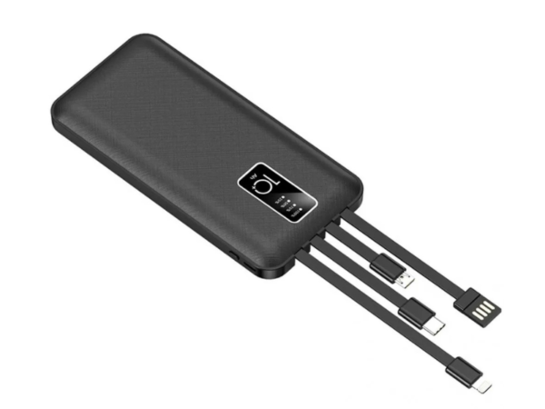 Compact 10000mAh Power Bank – Fast Charging & LED