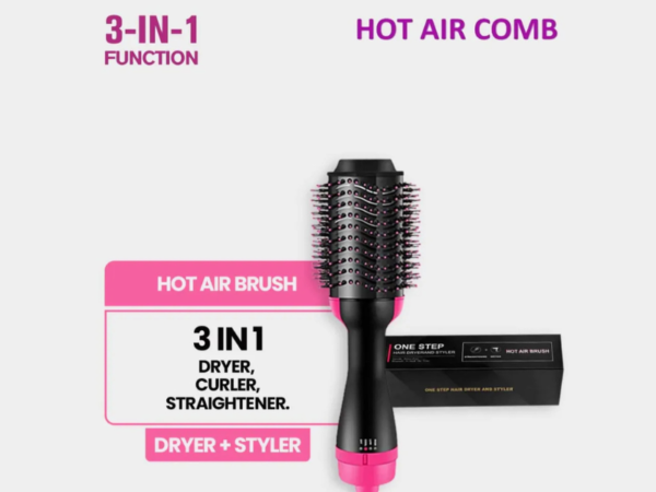 3-in-1 Hair Dryer Brush – Fast Drying & Styling