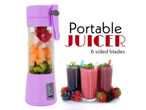 USB Rechargeable Juicer Blender – 6-Blade Portable