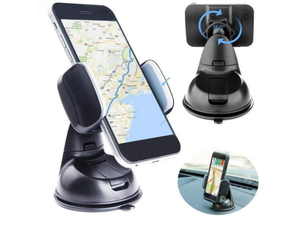 Universal 360° Car Phone Holder – Adjustable Mount