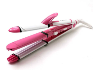 3-in-1 Hair Styling Machine – Straightener, Curler, Crimper