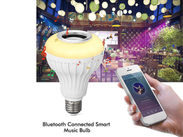 Wireless RGB Bulb with Music Speaker & Remote