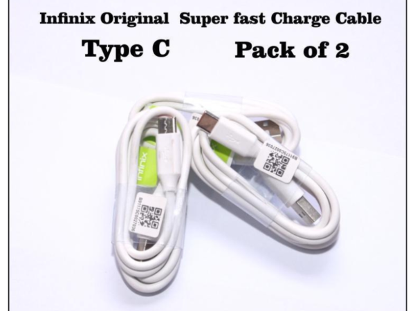 Infinix 80W Type-C Charging Cable – Pack of 2