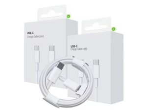 1M Type-C to Type-C Fast Charging Cable – White