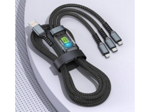 100W 3-in-1 Fast Charging Cable – Type-C & Multi-Use