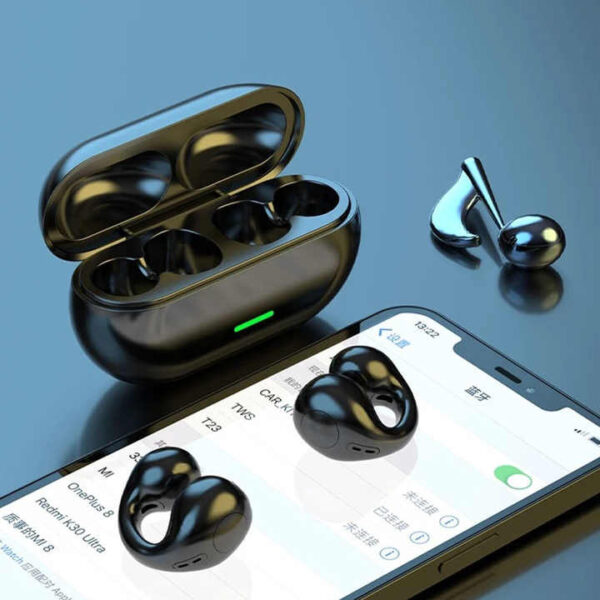 Wireless Clip-On Earbuds – HiFi Sound & Bluetooth 5.3