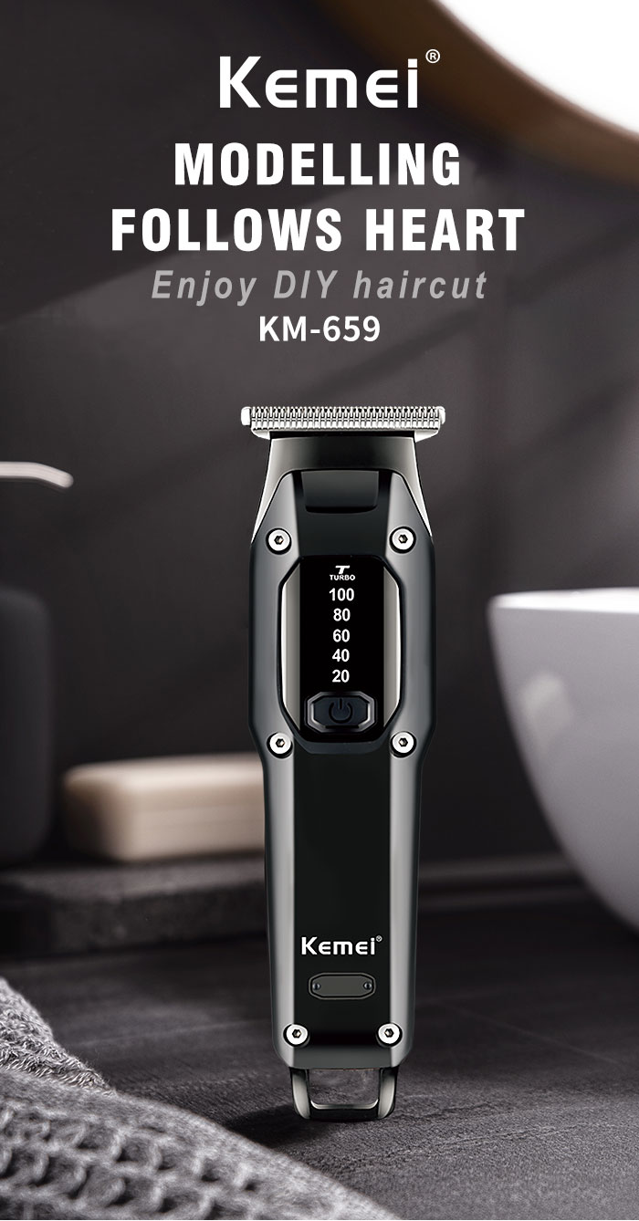 Kemei KM-659 Hair Clipper – Rechargeable & Wireless