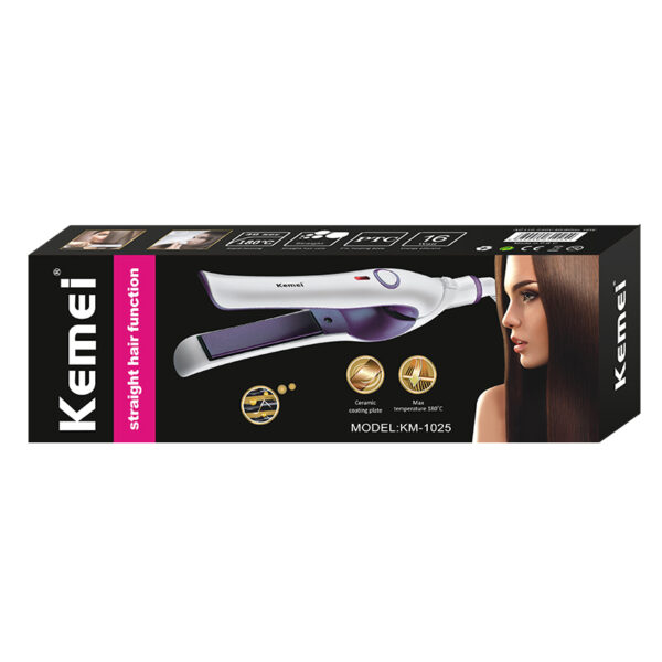 Kemei KM-1025 Mini Hair Straightener – Fast & Portable