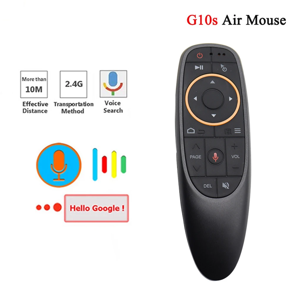 G10 Wireless Air Mouse Remote – Voice & Gyro Control