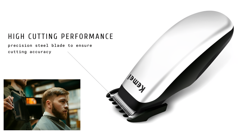 Kemei KM-666 Mini Hair Clipper – Portable & Precise