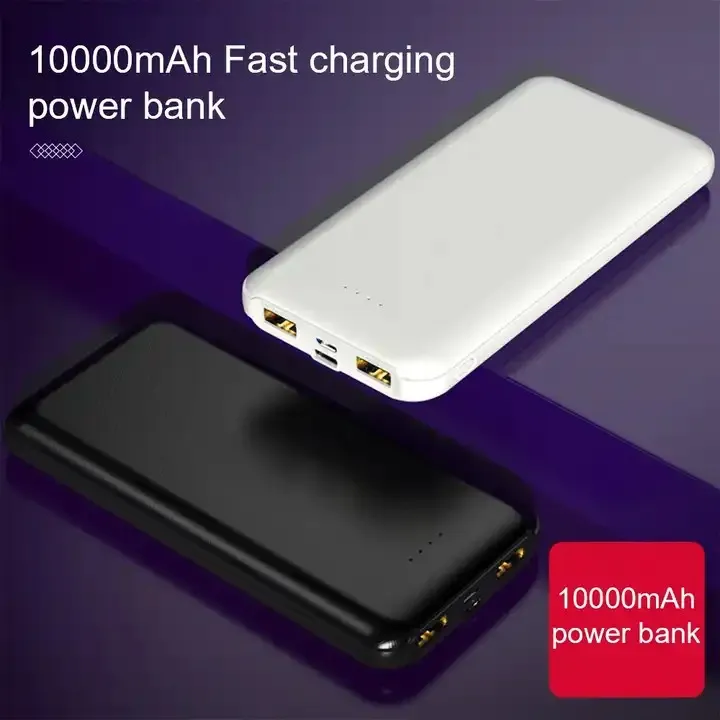 Portable 10000mAh Power Bank – Fast Charging, 3 Ports