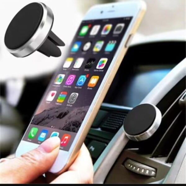 Magnetic Car Phone Holder – 360° Dashboard Mount