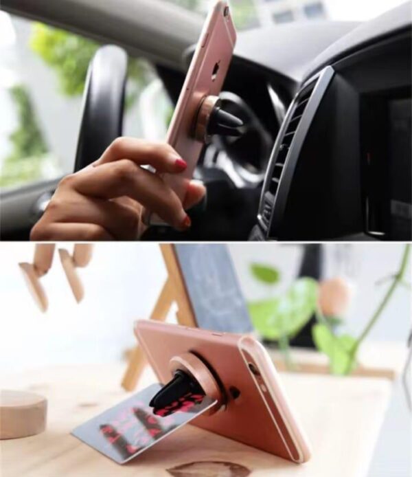 Magnetic Car Phone Holder – 360° Dashboard Mount