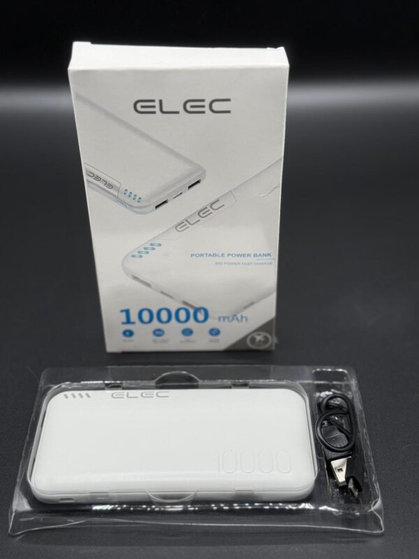 Portable 10000mAh Power Bank – Fast Charging, 3 Ports