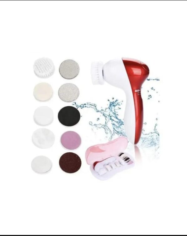 6-in-1 Electric Facial Massager – Cleansing & Exfoliation