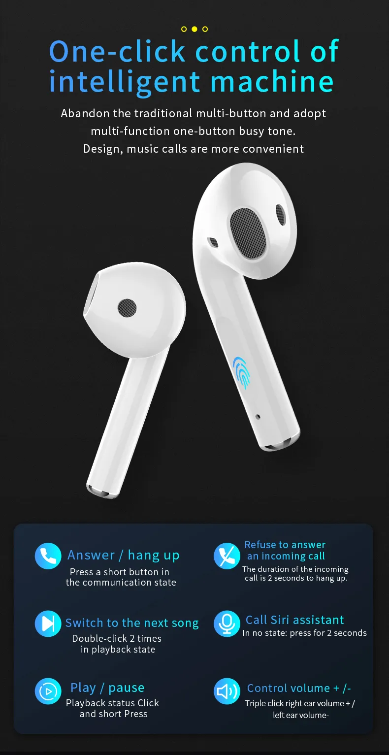 i16 Max Earbuds Bluetooth TWS Touch Sensor