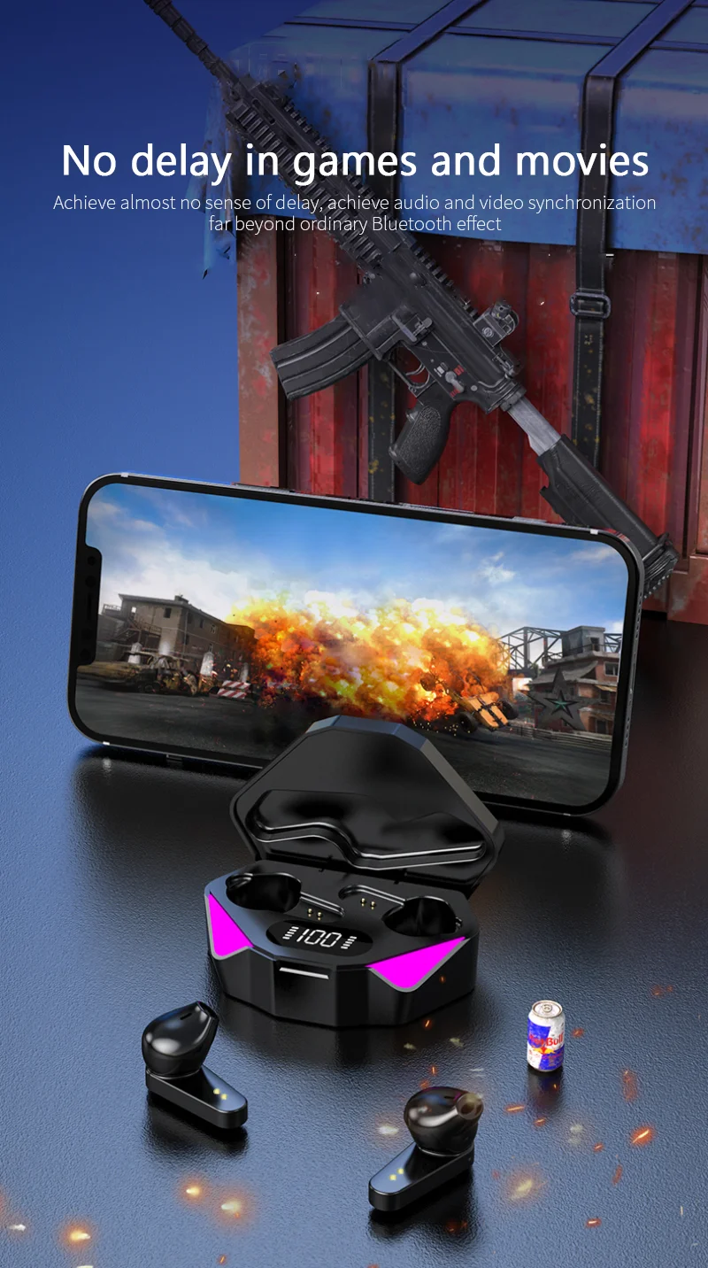 TWS X15 Gaming Earbuds