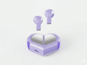 K520 Heart-Shaped Earbuds
