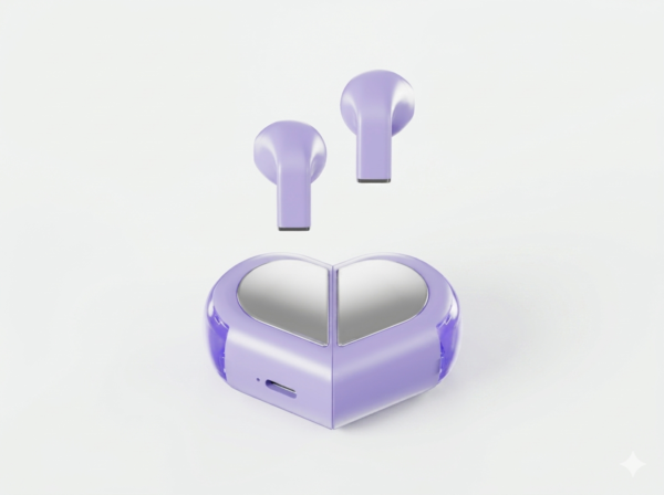 K520 Heart-Shaped Earbuds