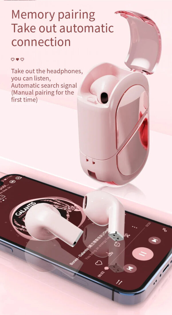 K520 Heart-Shaped Earbuds