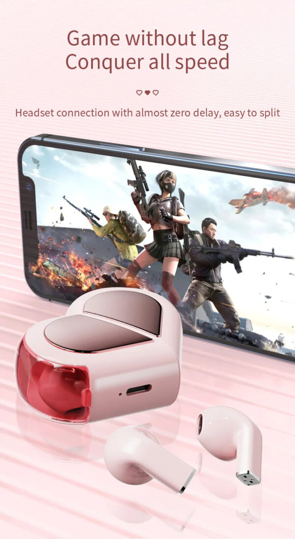 K520 Heart-Shaped Earbuds