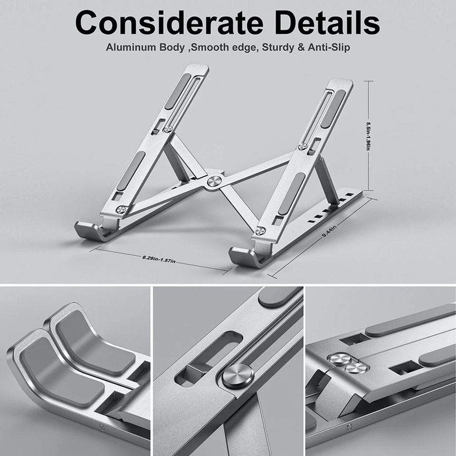 (Premium Aluminum Foldable Laptop Stand) (1)